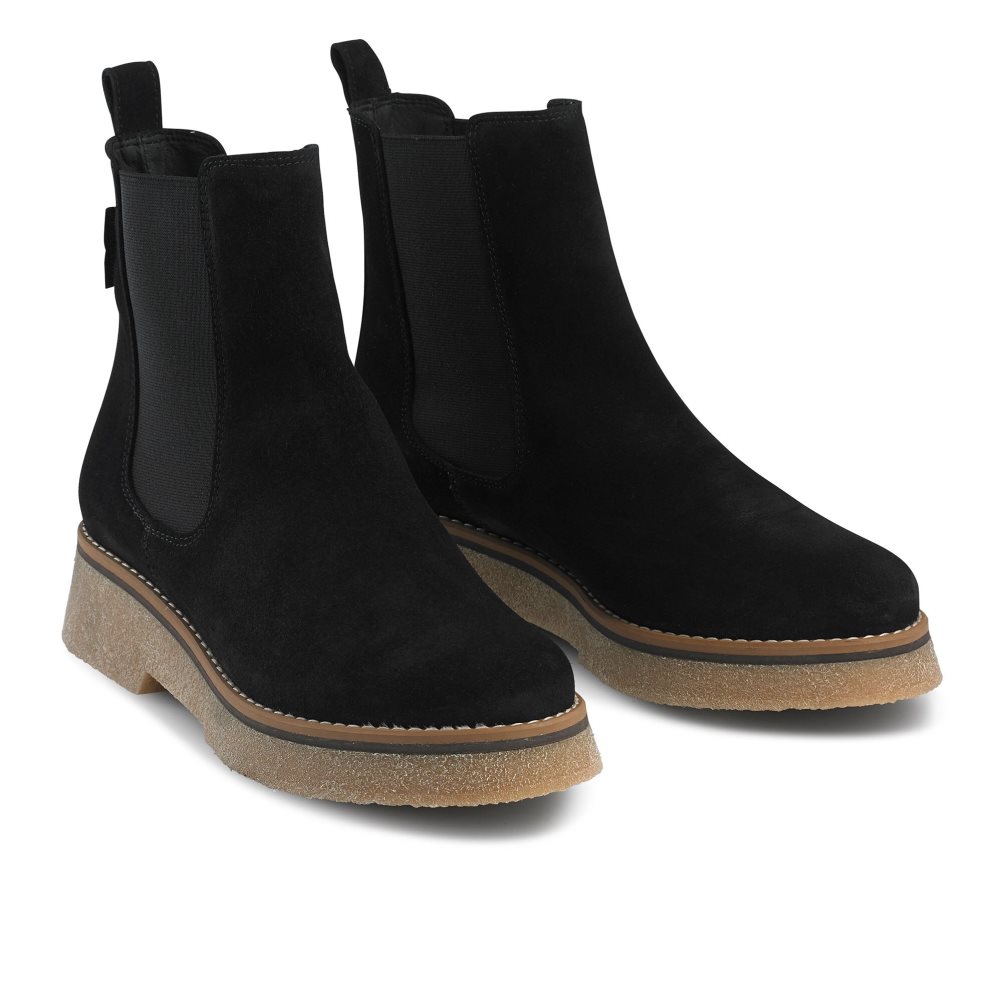 Russell & Bromley Eden Crepe Chelsea Stövlar Dam Svarta | CPNBI-6874