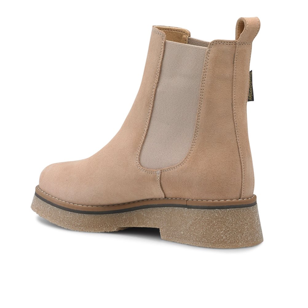 Russell & Bromley Eden Crepe Chelsea Stövlar Dam Ljusbruna | FOSKP-2540