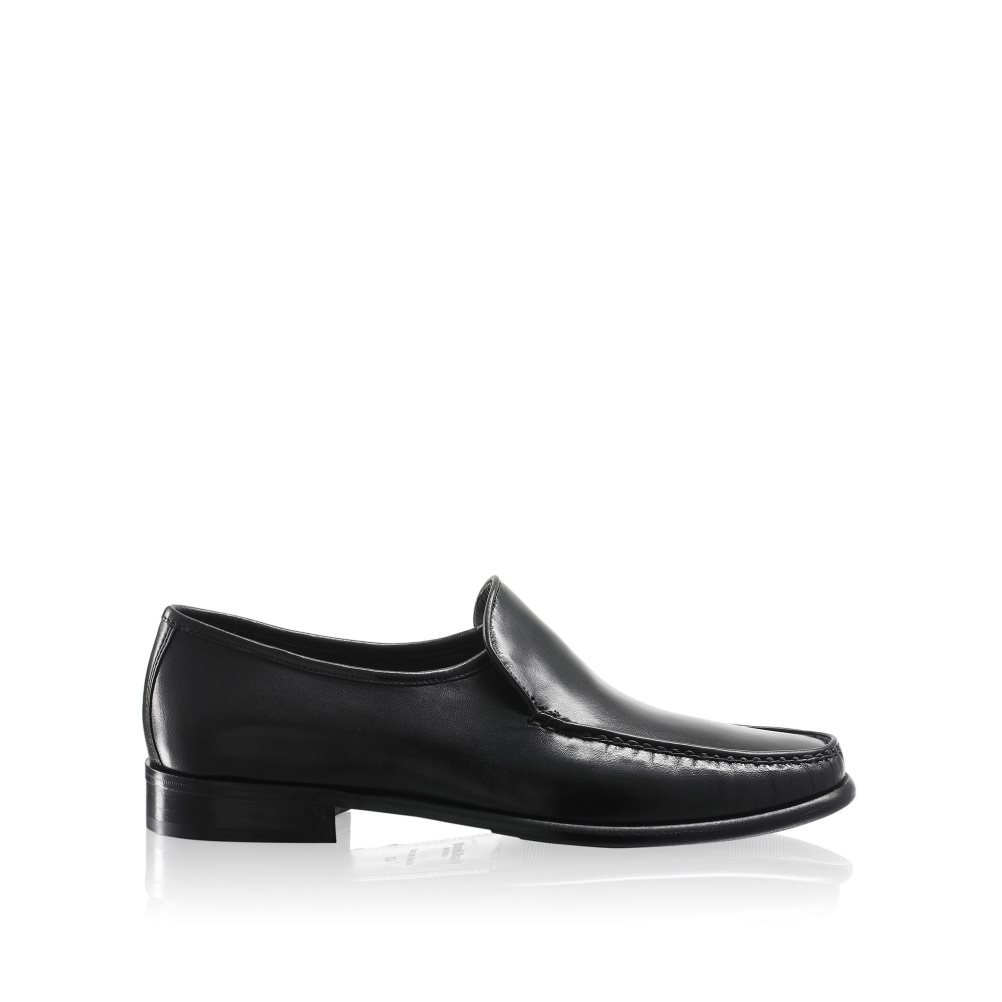 Russell & Bromley Elba Plain Vamp Formella Skor Herr Svarta | KFEVR-9756