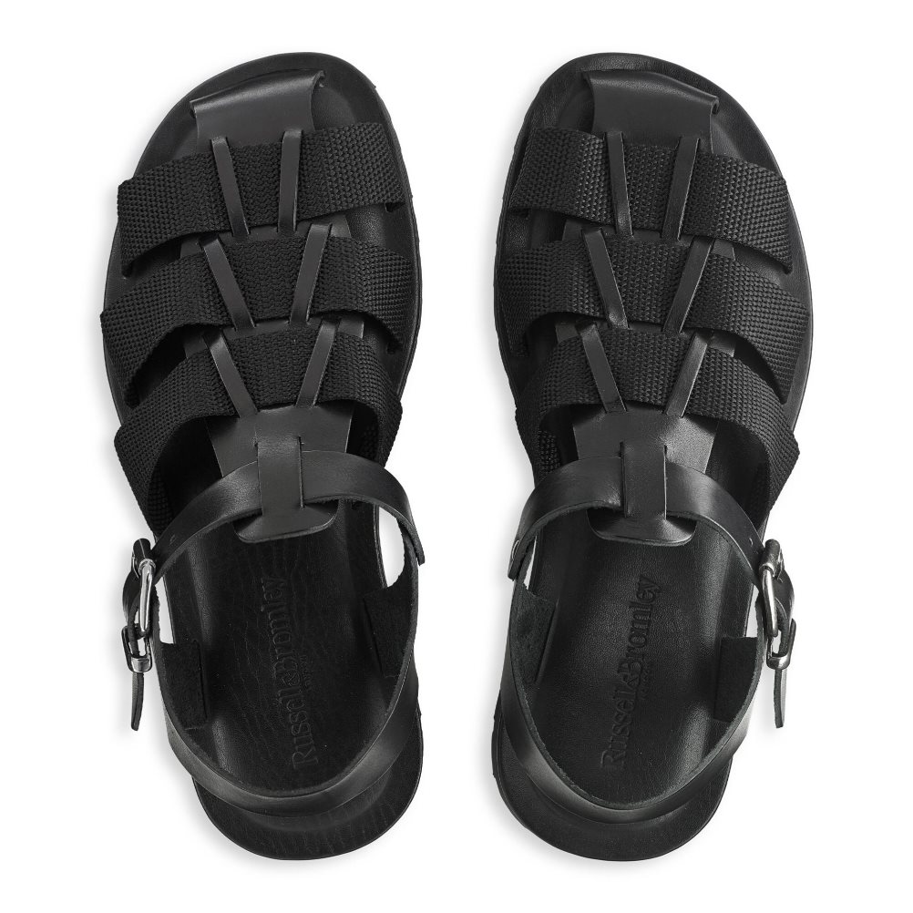 Russell & Bromley Fab Fisher Casual Skor Herr Svarta | OAQYD-5480