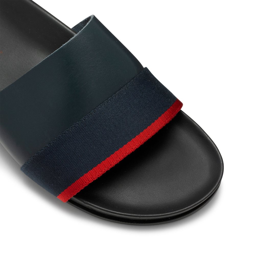 Russell & Bromley Fab Slip Badtofflor Herr Marinblå | YHBPD-9807