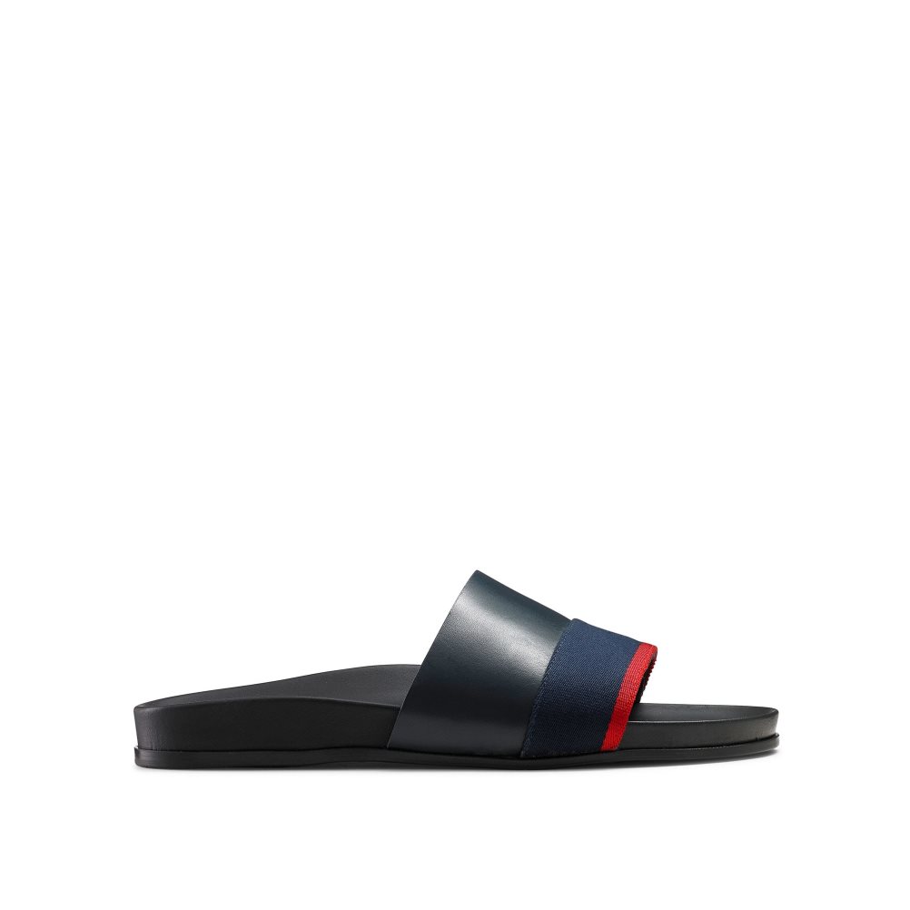 Russell & Bromley Fab Slip Badtofflor Herr Marinblå | YHBPD-9807
