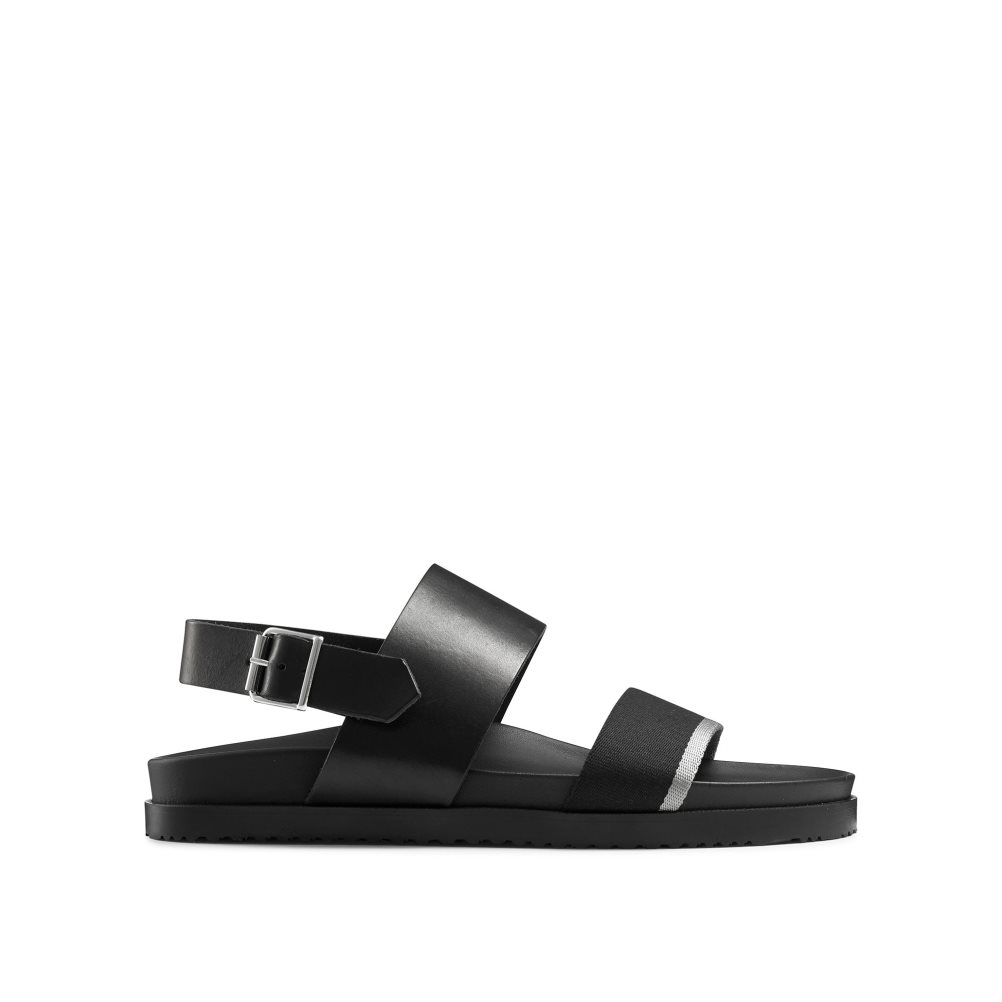 Russell & Bromley Fab Track Back-Sandaler Med Rem Herr Svarta | DAKLF-2734