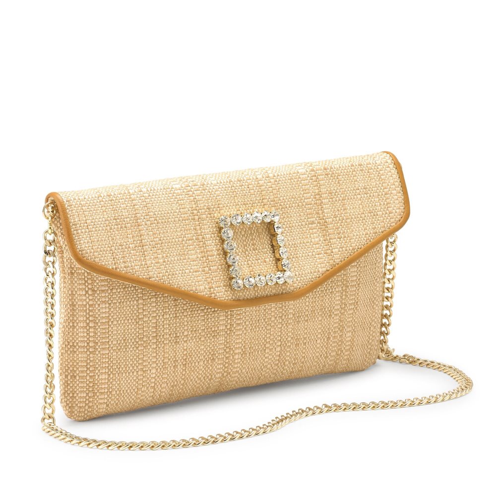 Russell & Bromley Fairytale Envelope Clutch Väska Dam Khaki | ZCLGT-5094