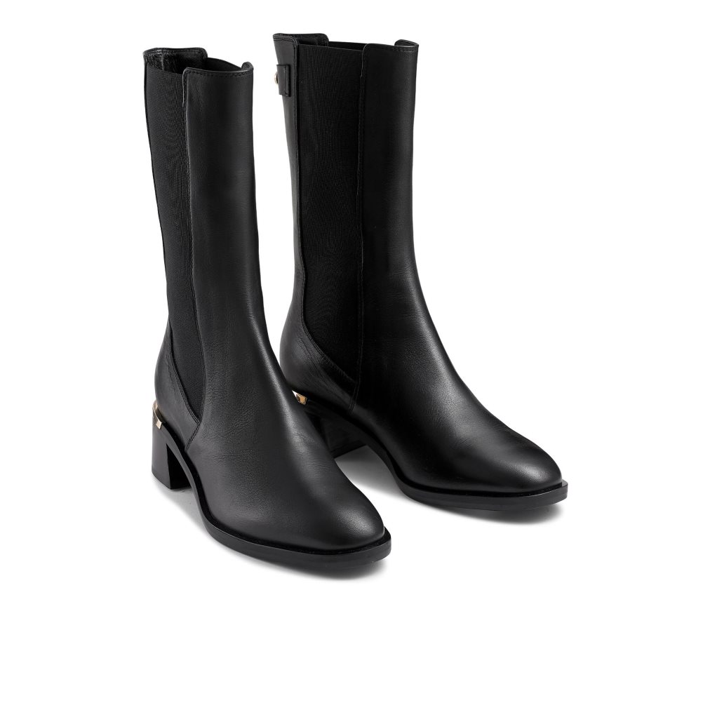 Russell & Bromley Gallop Heel Clip Chelsea Stövlar Dam Svarta | PIWOL-8927