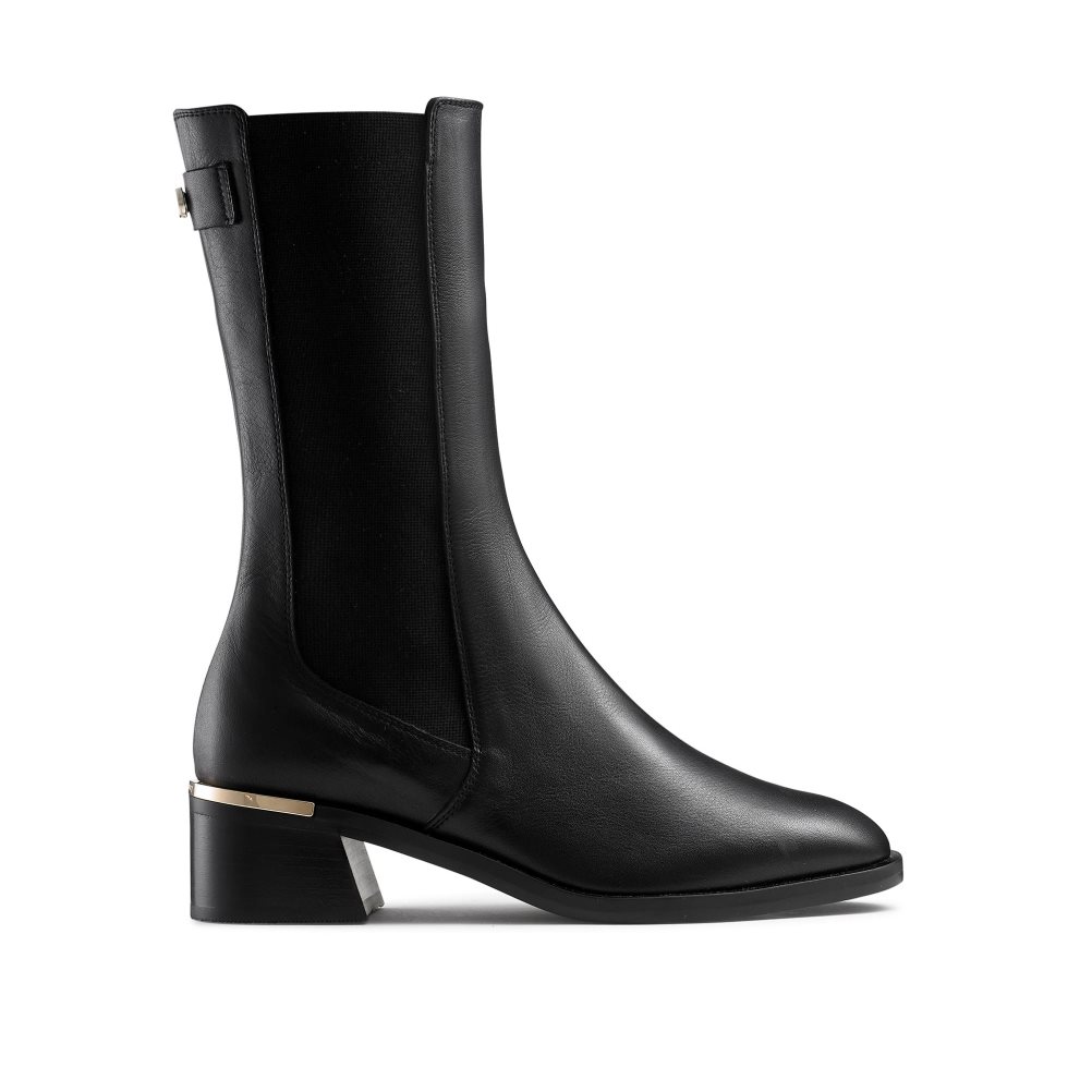 Russell & Bromley Gallop Heel Clip Chelsea Stövlar Dam Svarta | PIWOL-8927