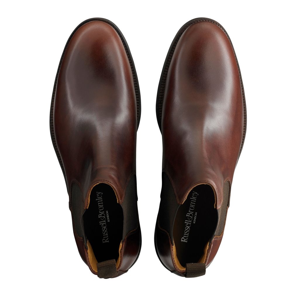 Russell & Bromley Guildford Chelsea Stövlar Herr Mörkbruna | NGJLQ-4123