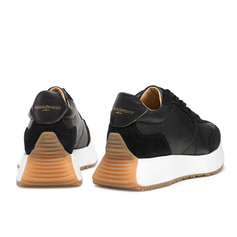 Russell & Bromley Hourglass Flared Sole Sneakers Dam Svarta | FXCEY-5604