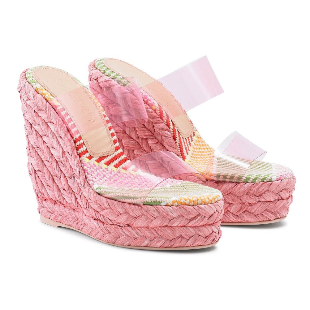 Russell & Bromley Iceberg Perspex Espadrille Kilklack Dam Rosa | MLOVX-3542