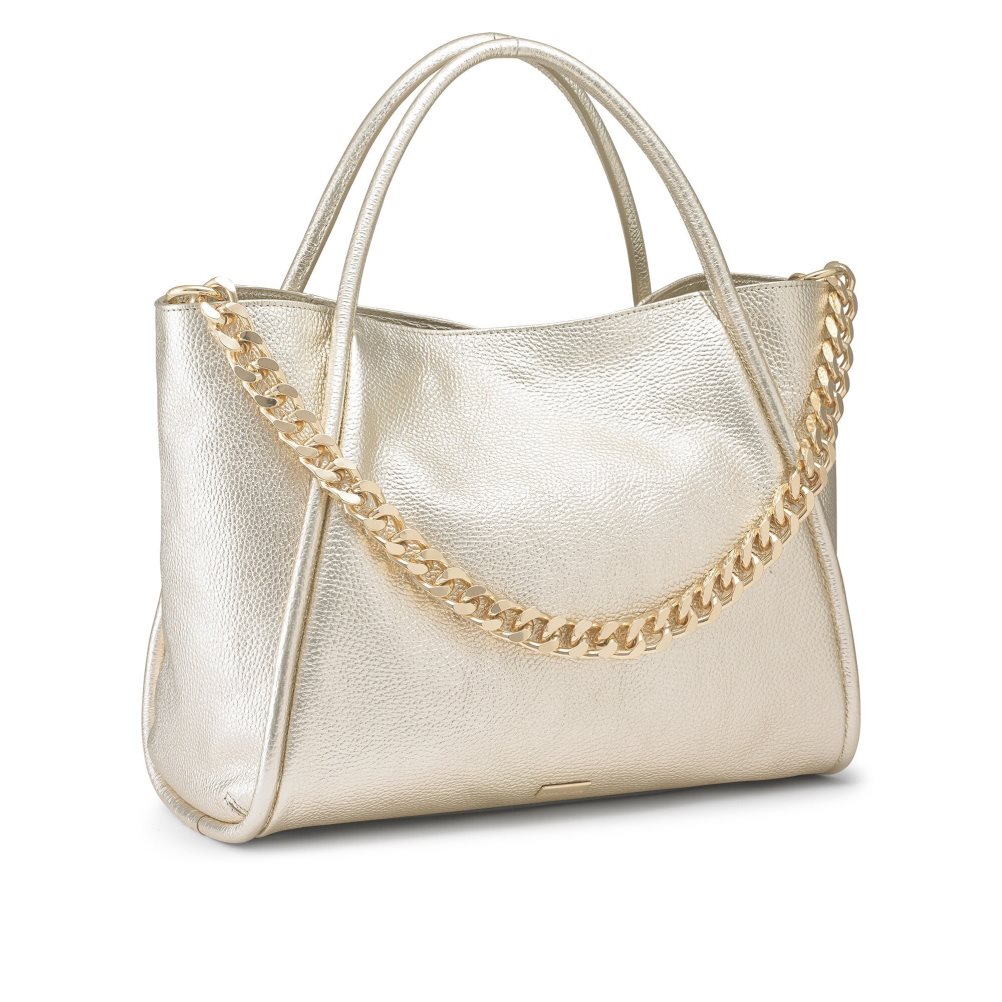 Russell & Bromley Icon Chain East/West Grab Toteväska Dam Guld | QSCFO-8310
