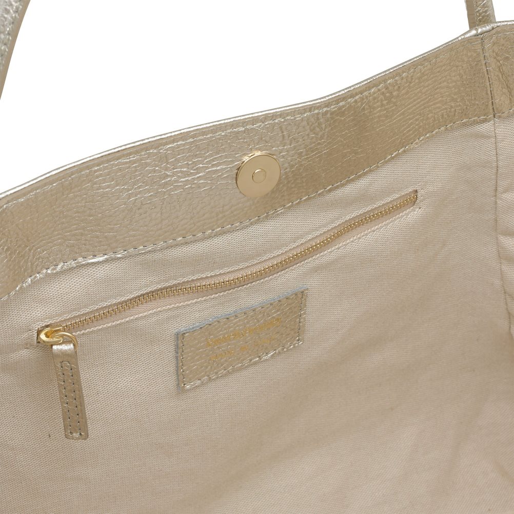 Russell & Bromley Icon Chain East/West Grab Toteväska Dam Guld | QSCFO-8310