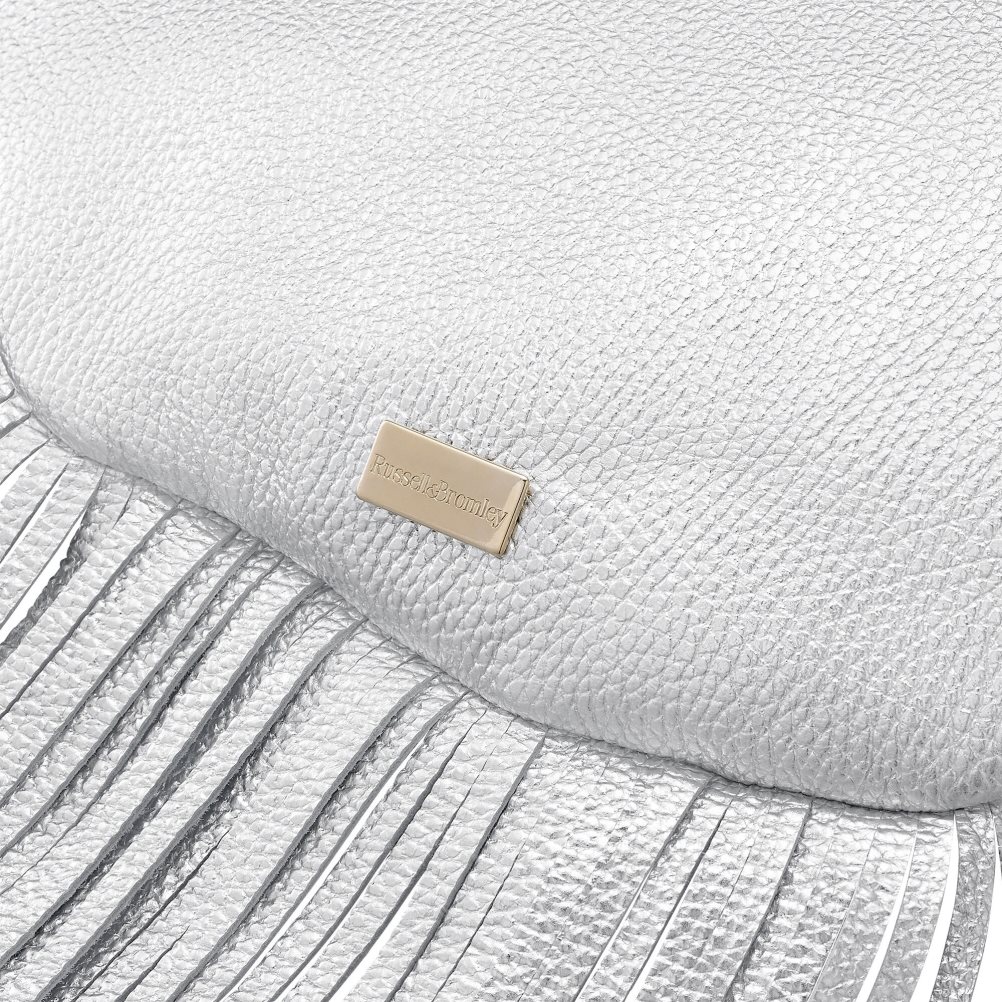 Russell & Bromley Indie Fringed Axelväska Dam Silver | LARYH-3156