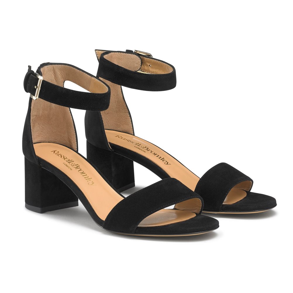 Russell & Bromley Ittakestwo Block Sandaler Klack Dam Svarta | ESHBN-5849