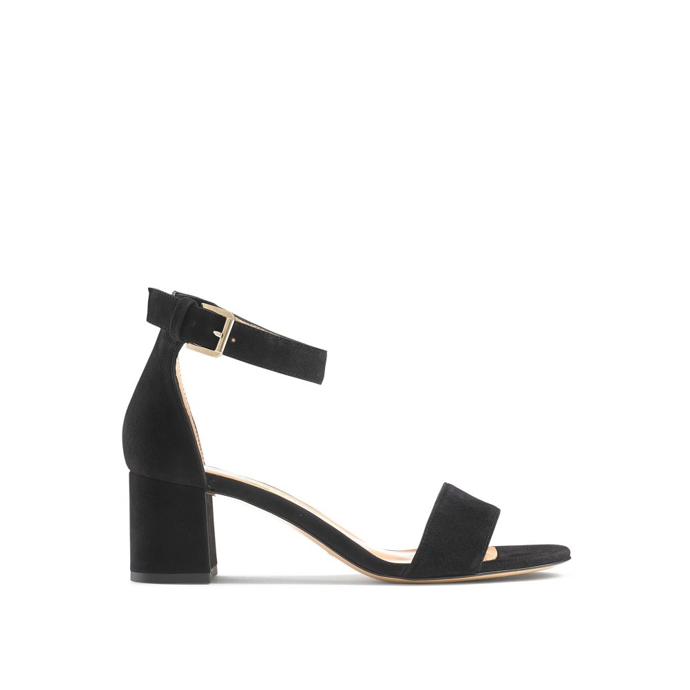 Russell & Bromley Ittakestwo Block Sandaler Klack Dam Svarta | ESHBN-5849