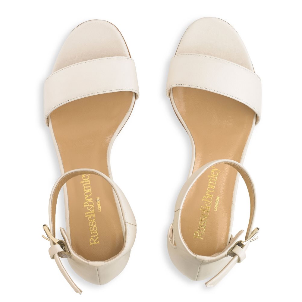 Russell & Bromley Ittakestwo Block Sandaler Klack Dam Grädde | RAUBZ-2867