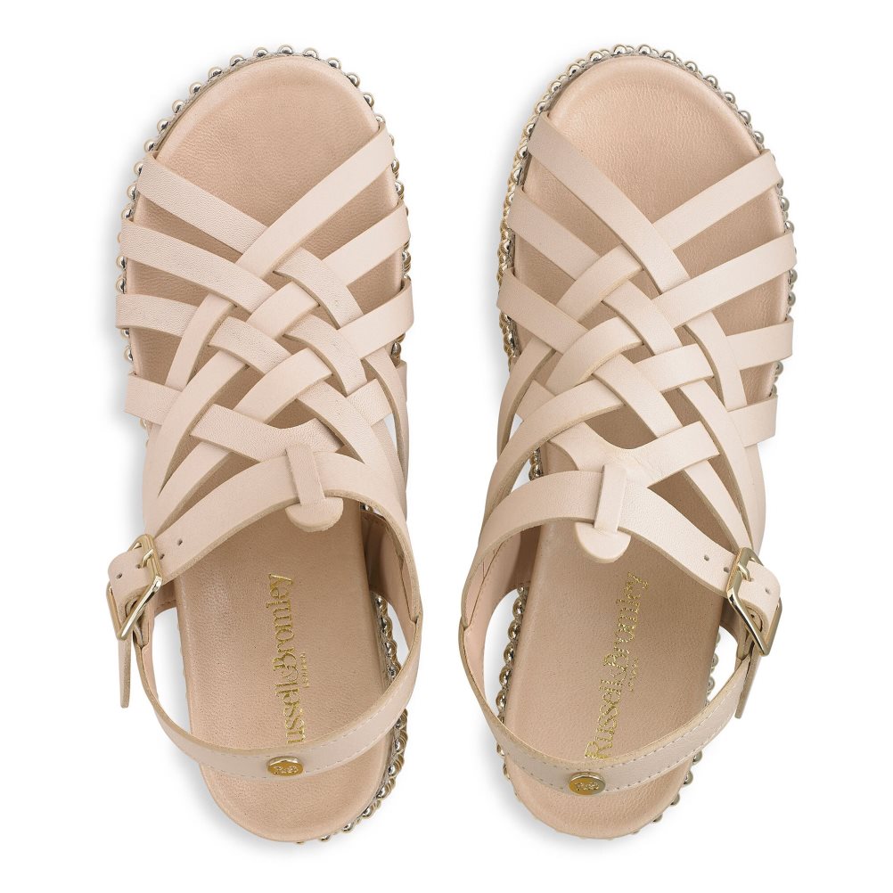 Russell & Bromley Jackpot Fisherman Platta Sandaler Dam Rosa | GRTZD-0923