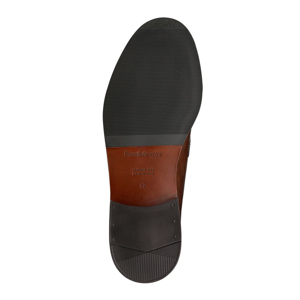 Russell & Bromley Keeble 4 Tassel College Formella Skor Herr Mörkbruna | JHWEB-8352