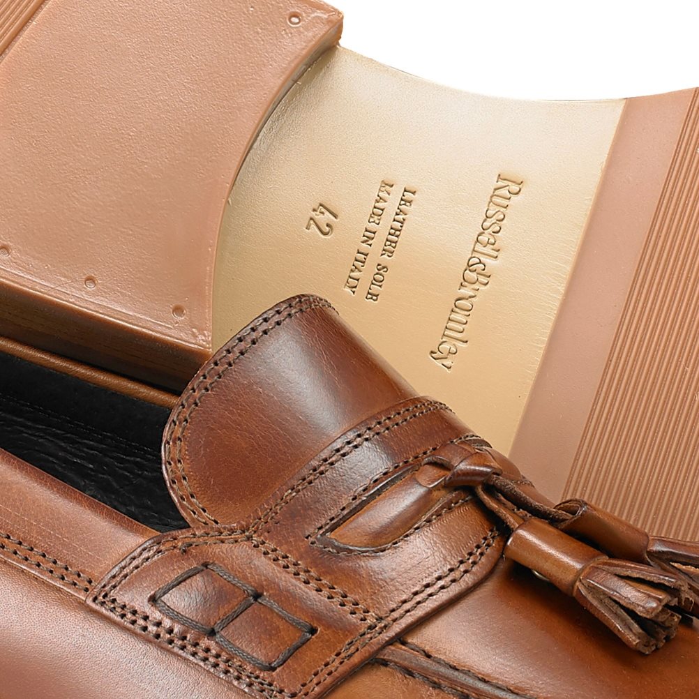 Russell & Bromley Keeble 4 Tassel College Formella Skor Herr Bruna | KEMTU-7635