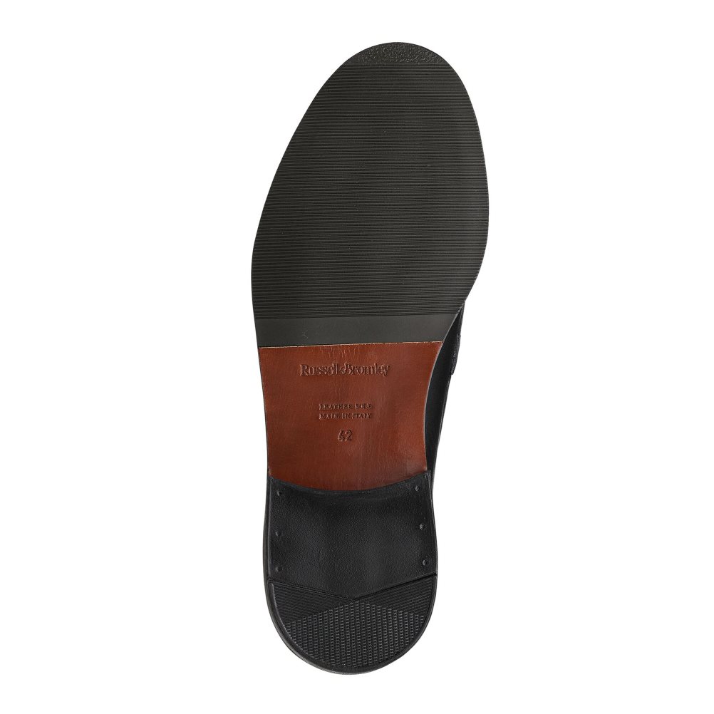Russell & Bromley Keeble 4 Tassel College Formella Skor Herr Svarta | UOZSL-0468