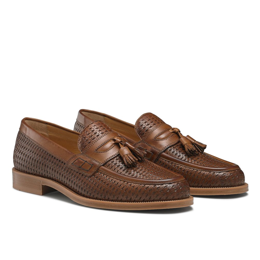 Russell & Bromley Keeble 4 Tassel College Formella Skor Herr Bruna | XAKOT-0521