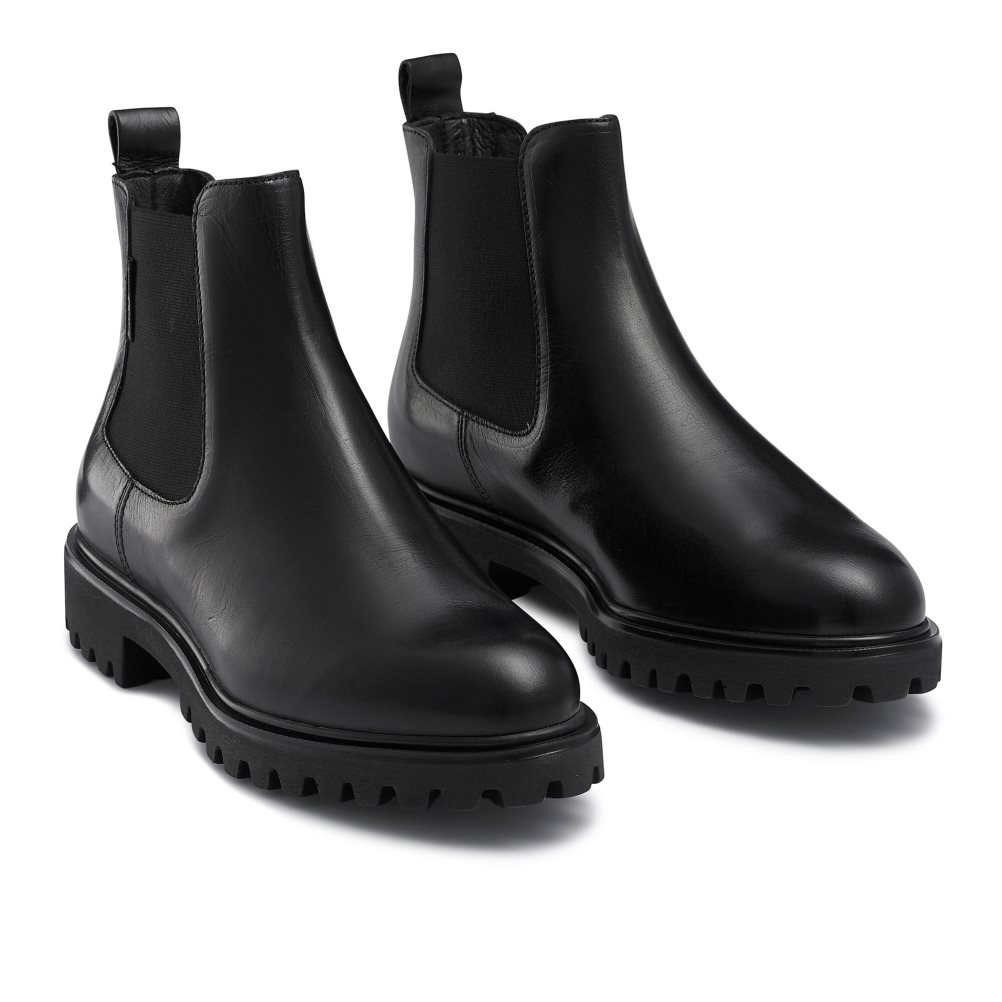 Russell & Bromley Klädd Sole Chelsea Stövlar Dam Svarta | FEOPI-5481