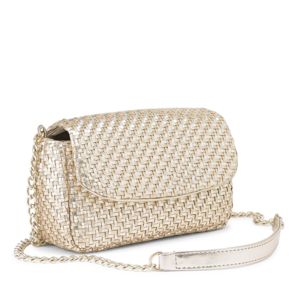 Russell & Bromley Liberty Woven Axelväska Dam Guld | SRNJD-0516