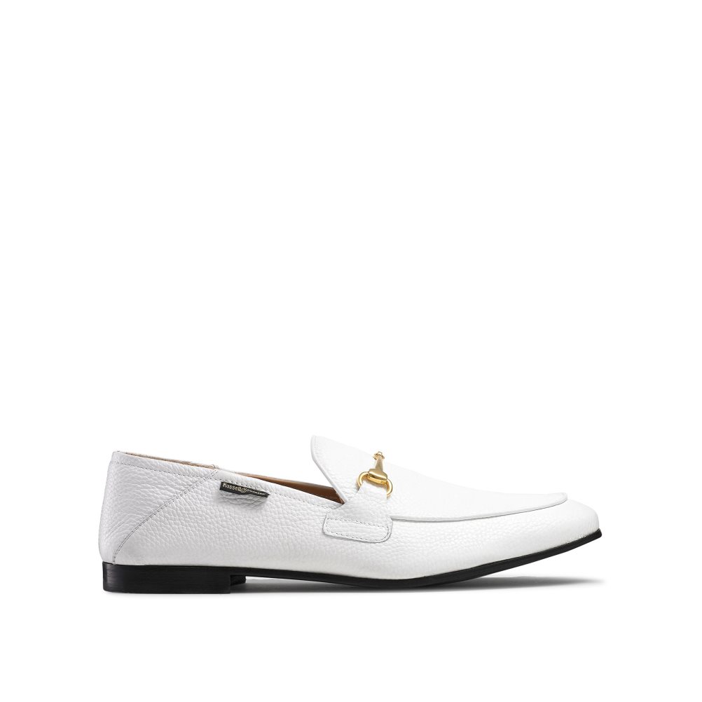 Russell & Bromley Loafer M Snaffle Formella Skor Herr Vita | MBDWF-3124