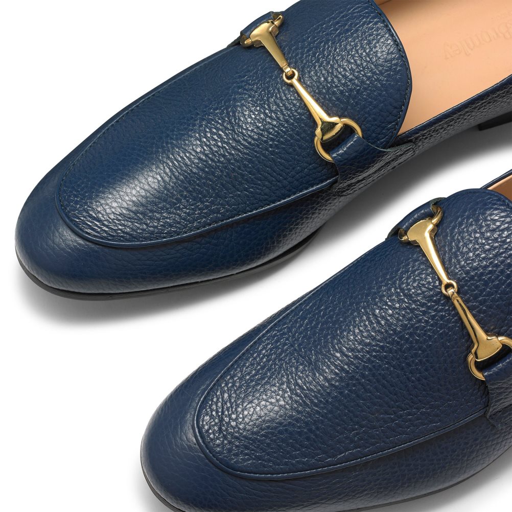 Russell & Bromley Loafer M Snaffle Formella Skor Herr Marinblå | NLVHE-2876