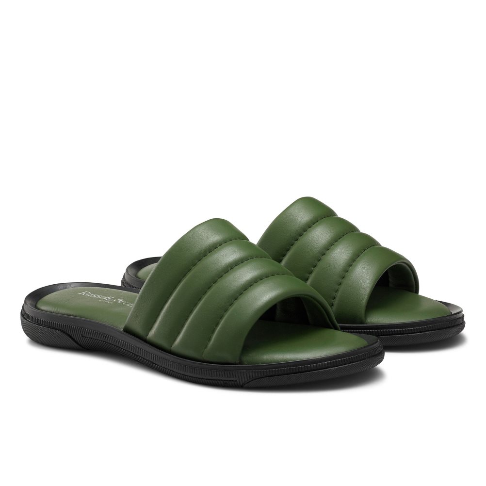 Russell & Bromley Luxe Badtofflor Herr Gröna | SLMQG-7038