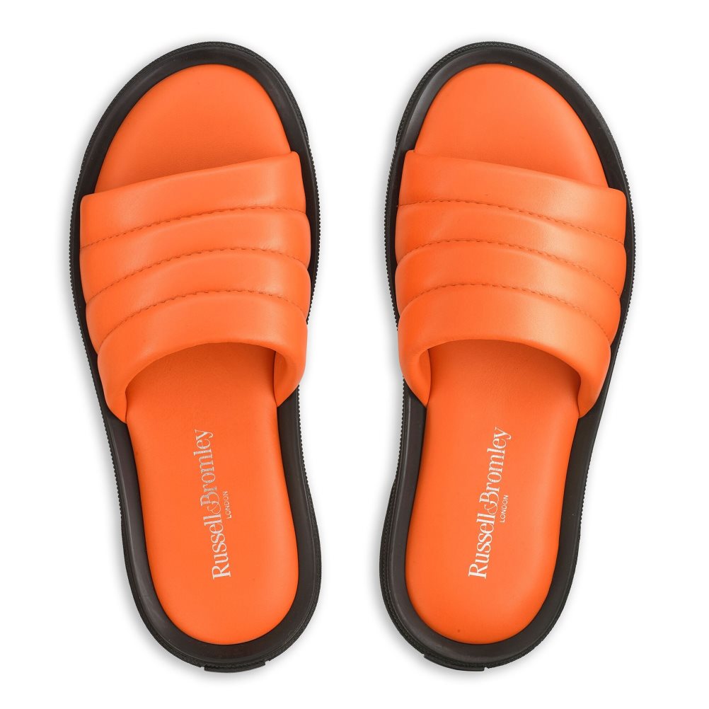 Russell & Bromley Luxe Badtofflor Herr Orange | ODLJT-5327