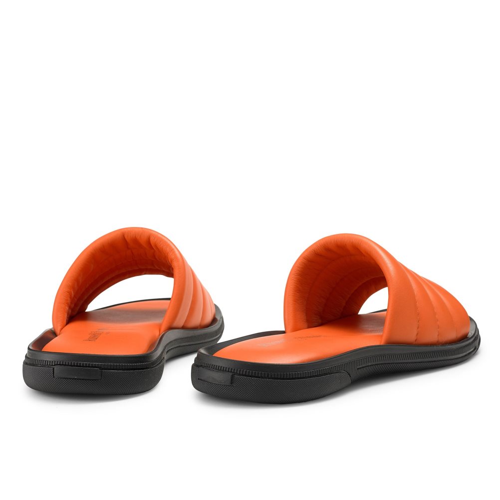 Russell & Bromley Luxe Badtofflor Herr Orange | ODLJT-5327