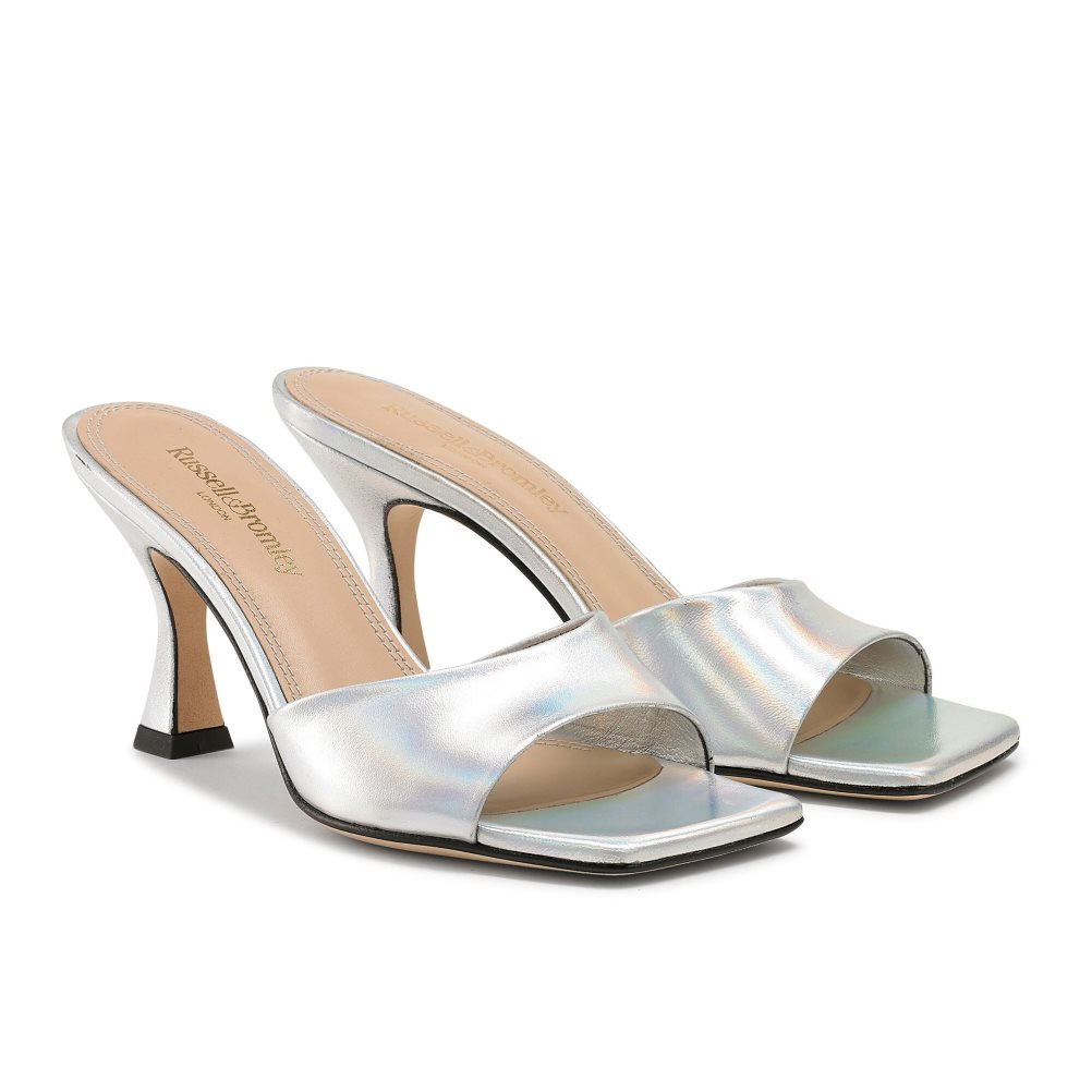 Russell & Bromley Mojito 90’s Klackar Mules Skor Dam Silver | DBKIG-1257