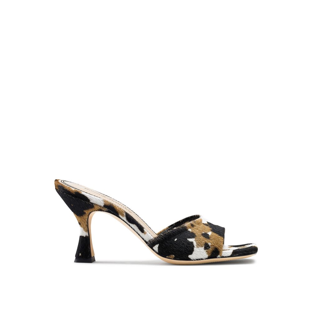 Russell & Bromley Mojito 90’s Klackar Mules Skor Dam Leopard | OLWVD-6349