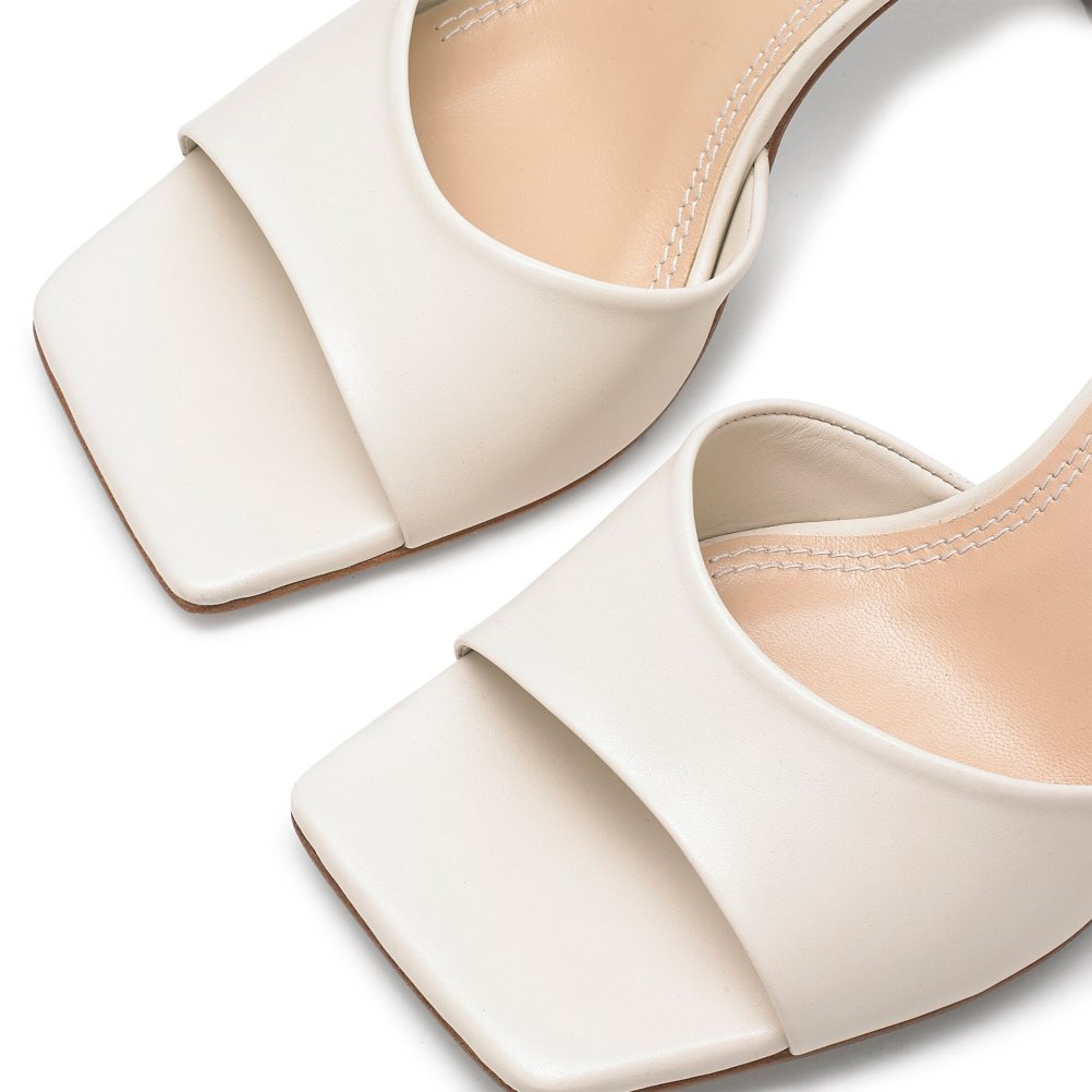 Russell & Bromley Mojito 90’s Klackar Mules Skor Dam Grädde | RAFXN-2638