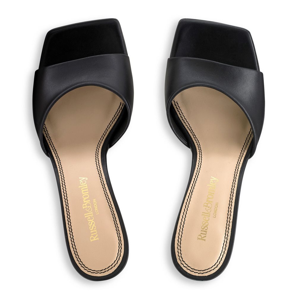 Russell & Bromley Mojito 90’s Klackar Mules Skor Dam Svarta | WQLVP-4068