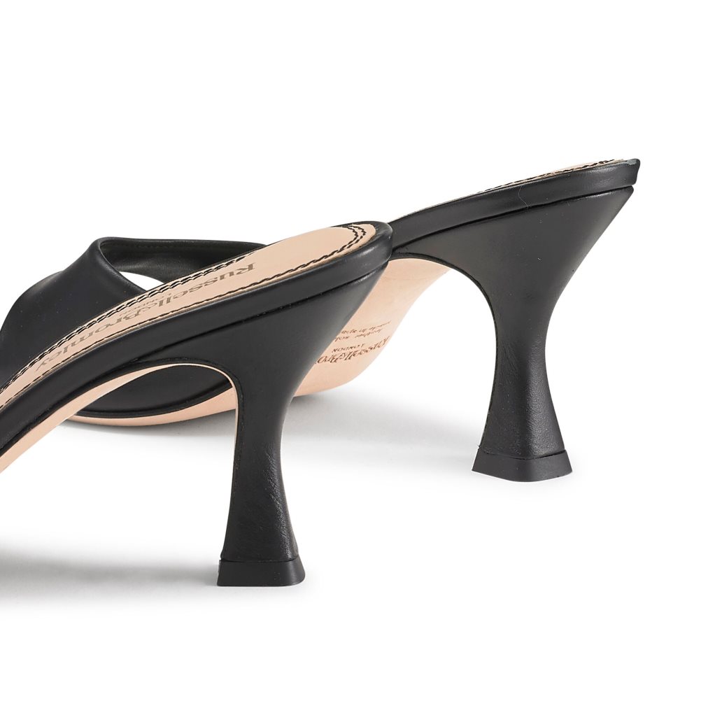 Russell & Bromley Mojito 90’s Klackar Mules Skor Dam Svarta | WQLVP-4068