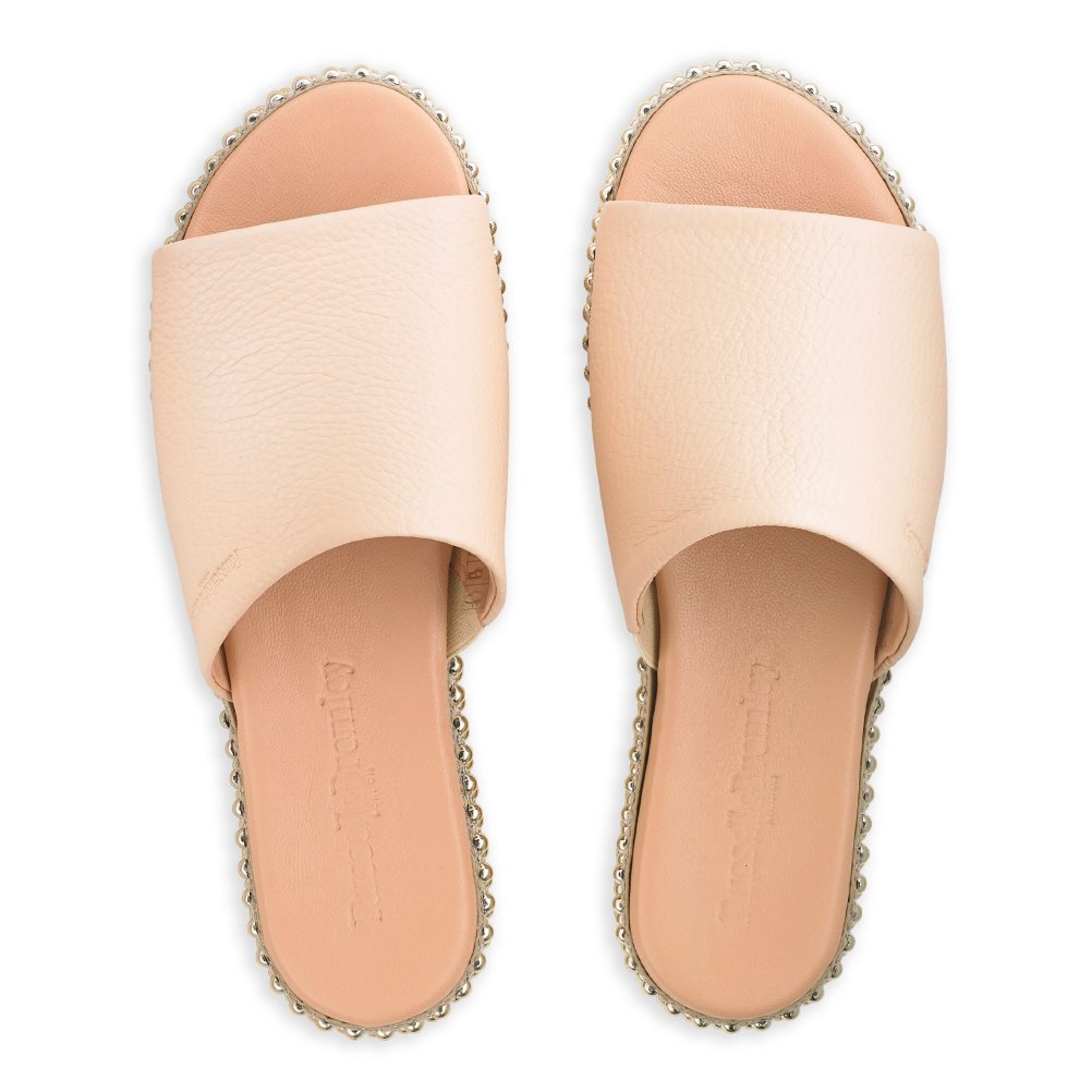 Russell & Bromley Moneypot Platta Sandaler Dam Beige | IKZVF-9715