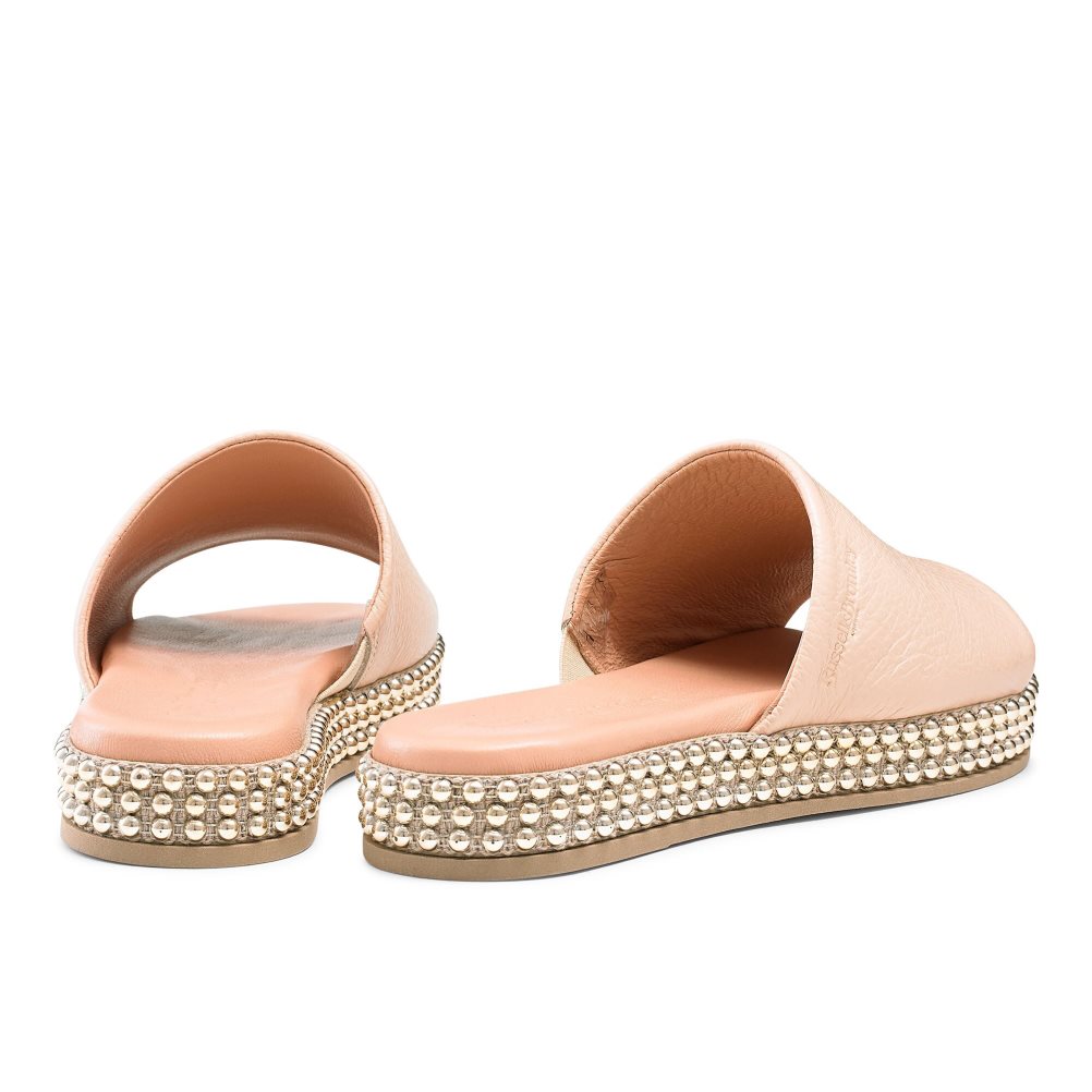 Russell & Bromley Moneypot Platta Sandaler Dam Beige | IKZVF-9715