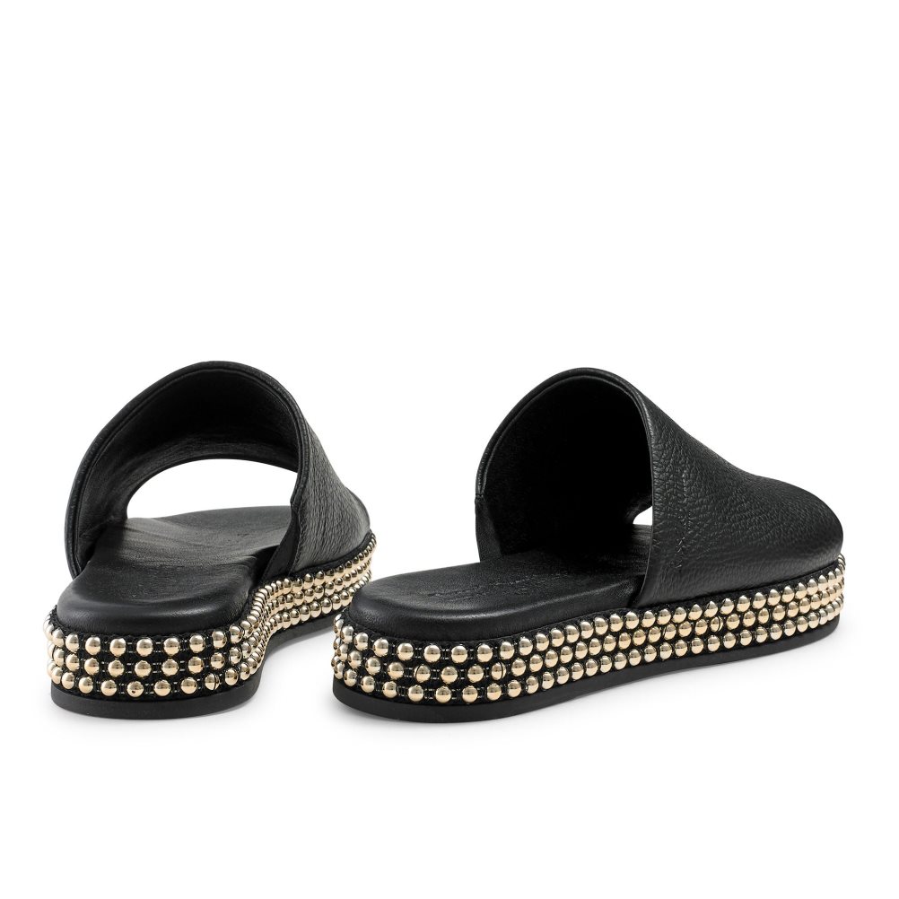 Russell & Bromley Moneypot Platta Sandaler Dam Svarta | MWOEP-1987