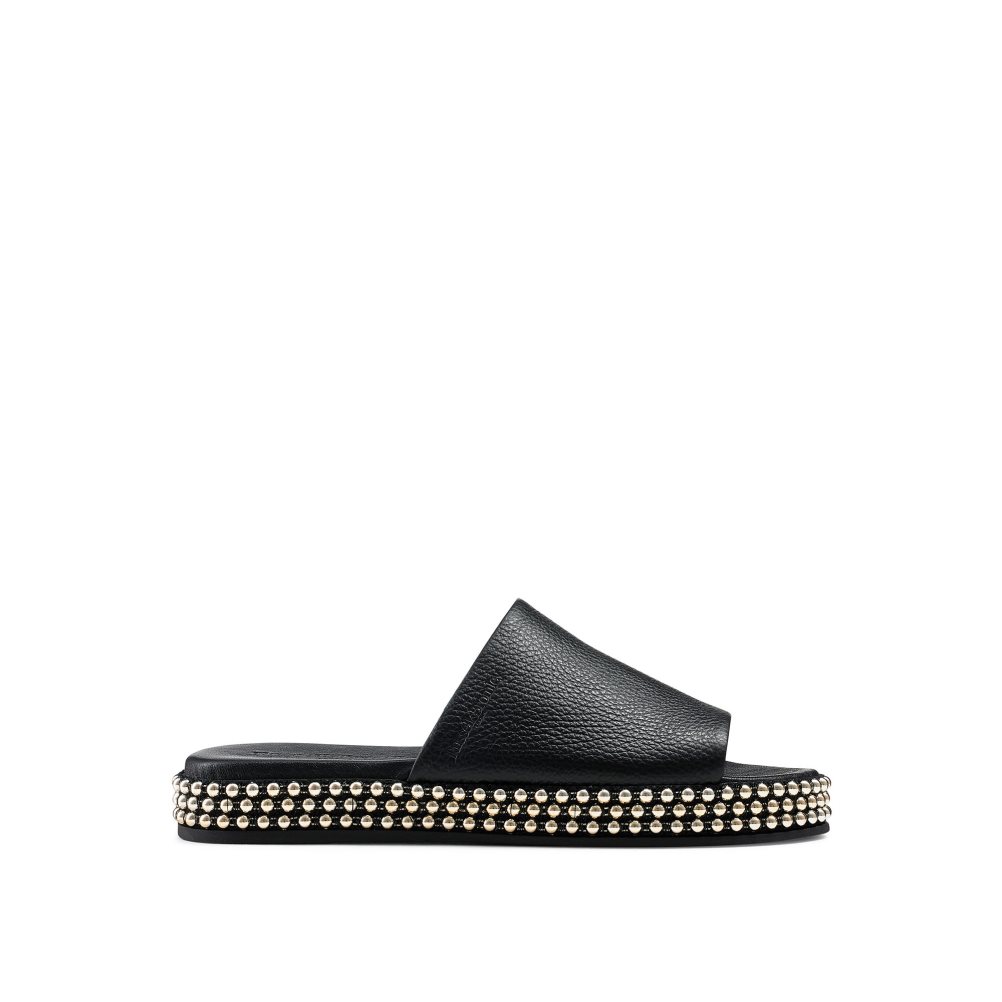 Russell & Bromley Moneypot Platta Sandaler Dam Svarta | MWOEP-1987