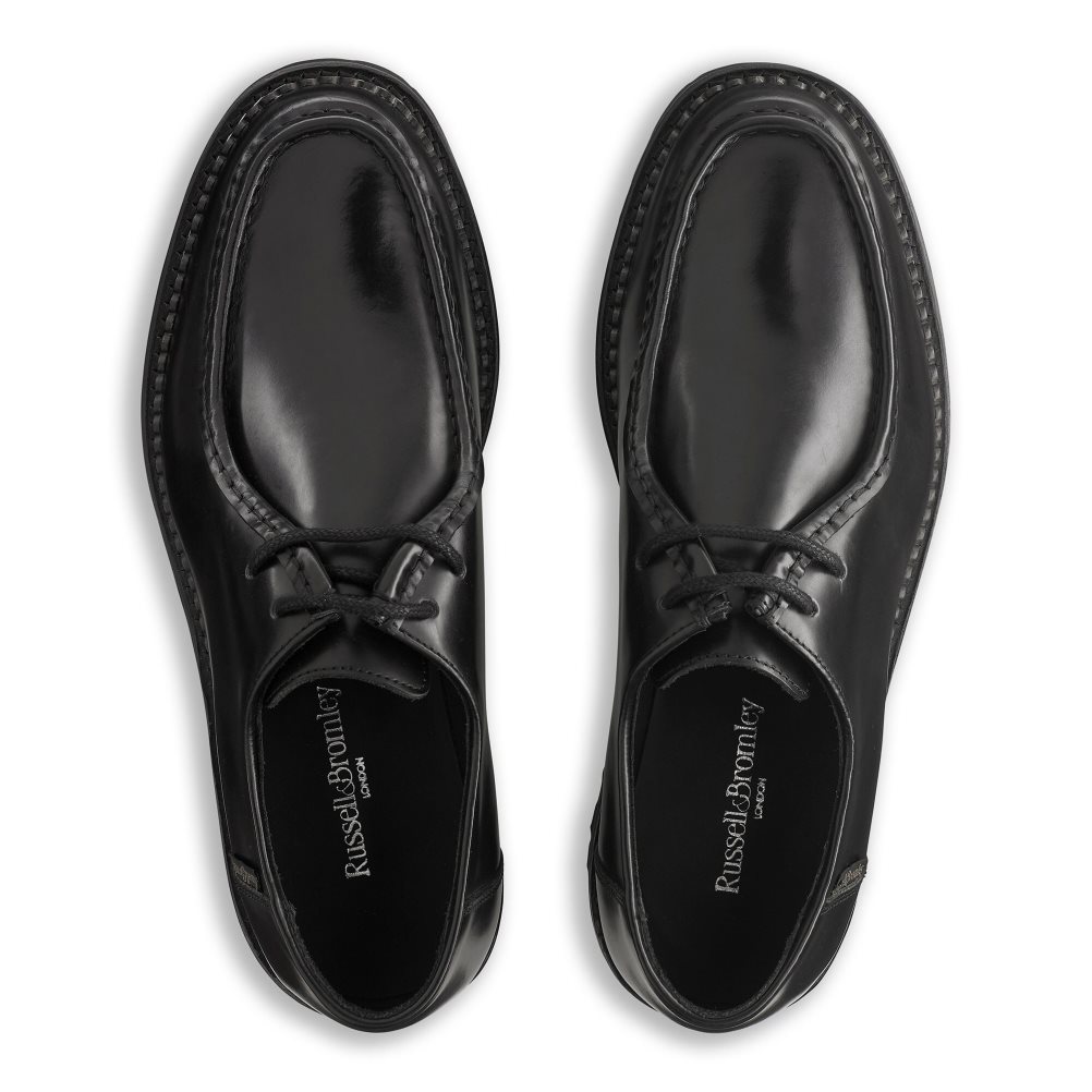 Russell & Bromley Montreal Derby Spets-up Formella Skor Herr Svarta | MREWX-5620