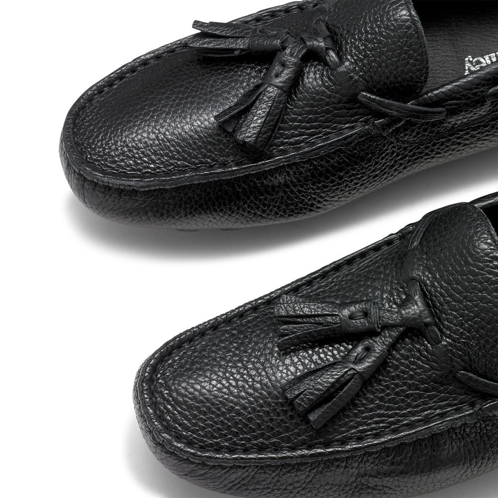 Russell & Bromley Monza Tassel Mockasiner Herr Svarta | QBRFX-6203