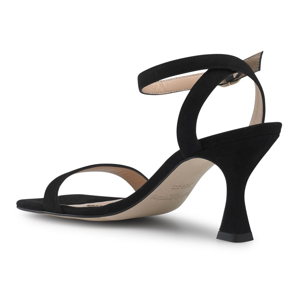 Russell & Bromley Negroni Two Part Sandaler Klack Dam Svarta | PNZGU-6913