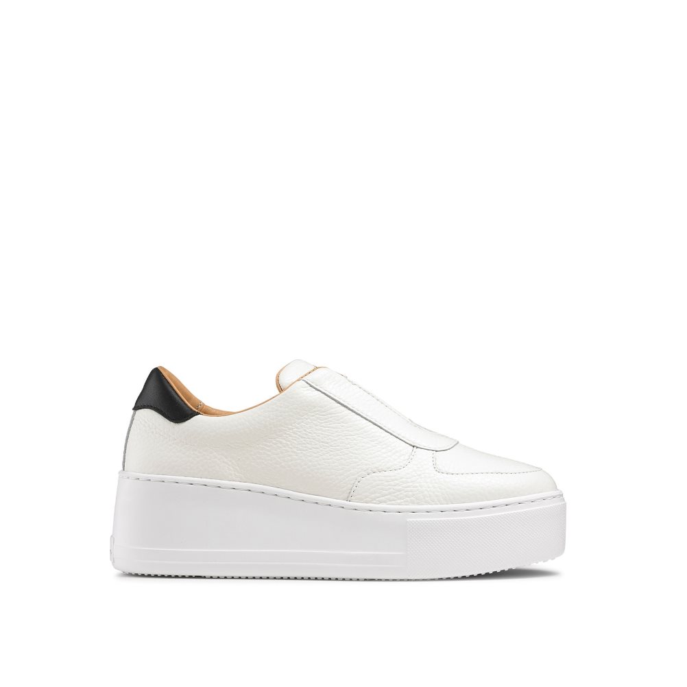 Russell & Bromley Park Ave Laceless Platform Skor Dam Vita | RANOV-0354