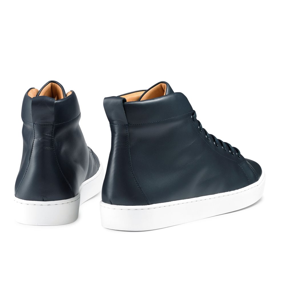 Russell & Bromley Park Hi M High Top Sneakers Herr Marinblå | SKFEJ-1984