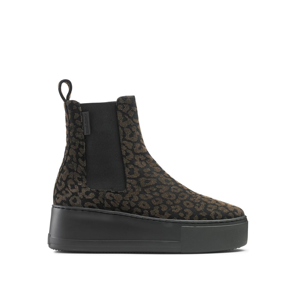 Russell & Bromley Park Way Chelsea Stövlar Dam Leopard | AZFYU-6425