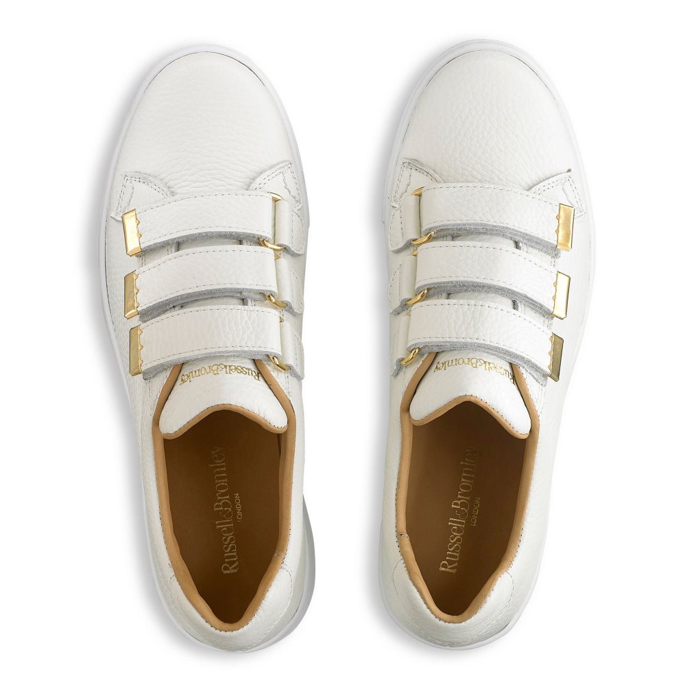 Russell & Bromley Parktrio Kardborreband Rem Platform Skor Dam Vita | WELCM-9425