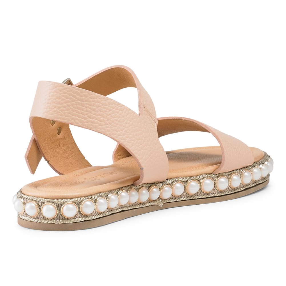 Russell & Bromley Pearljam Pearl Two Part Platta Sandaler Dam Rosa | IKZLO-7523