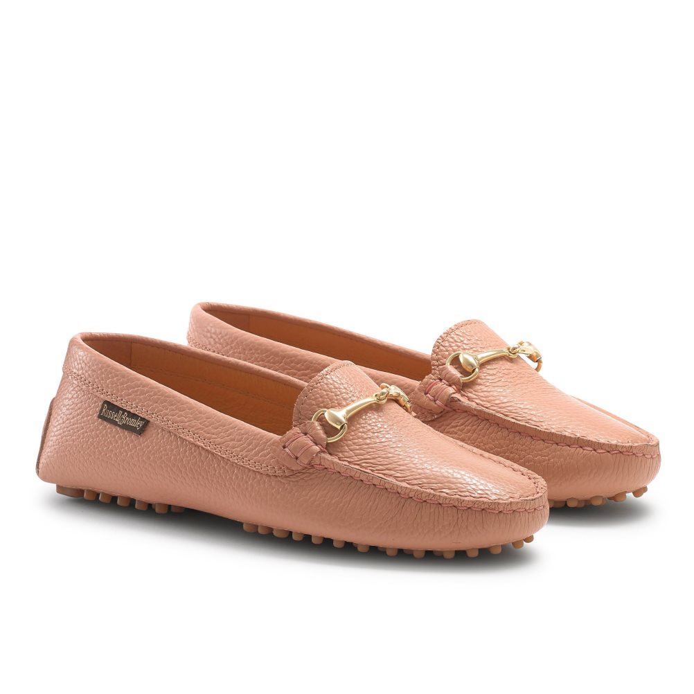 Russell & Bromley Piazza Snaffle Trim Driver Loafers Dam Rosa | QAGJU-9073