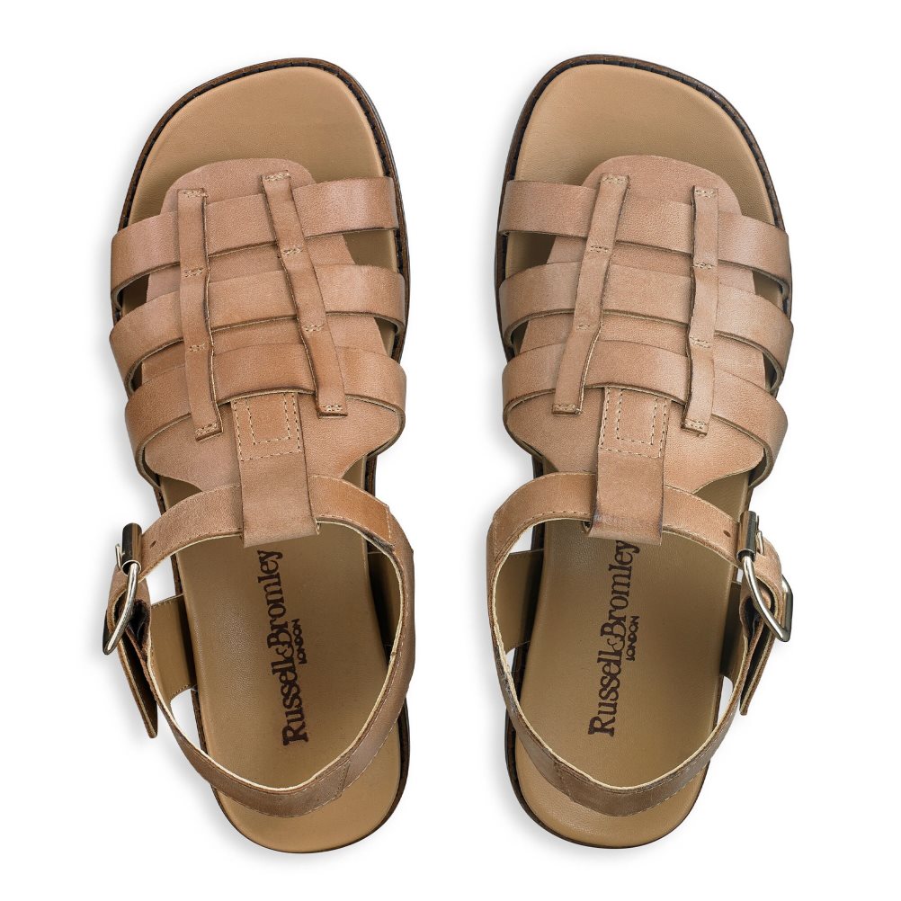 Russell & Bromley Portland Fisherman Platta Sandaler Dam Bruna | EBMKU-5930